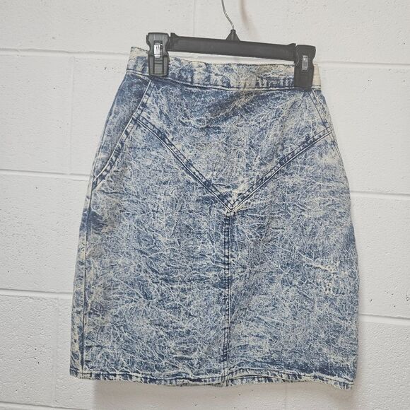 Vintage Jj Magirk Jean Skirt Size 5 100% Cotton - Picture 3 of 6